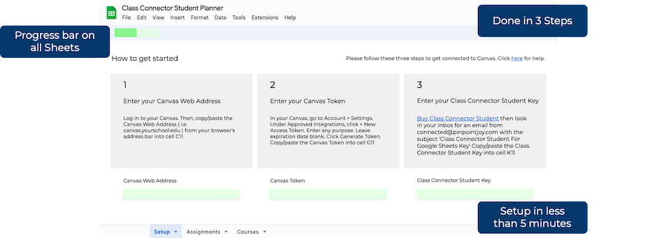 Canvas Connector Student Planner